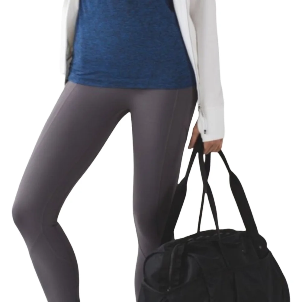 Lululemon All The Right Places Crop II (23") Dark Carbon Size 6 - Picture 3 of 10